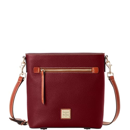 Dooney & Bourke Crossbody Bags for Women, Pebble Grain Leather Crossbody Messenger Bag with Zipper