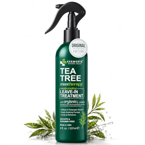 KESMEDIK Tea Tree Oil Leave-In Conditioner Treatment & Detangler Spray