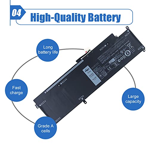 Image of XCNR3 Battery Replace for Dell Latitude 13 7370 Ultrabook Series 0XCNR3 WY7CG WV7CG 0WV7CG 7.6V 34Wh /4250mAh 4-Cells