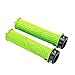 5.4 x 0.9in Bike Handlebar Grips, 1 Pair Bike Handlebar Cover Grips with Alloy Double Lock Anti Slip Cycling Handle Grip for 22.2mm / 0.9in Internal Aperture Bike (Green)