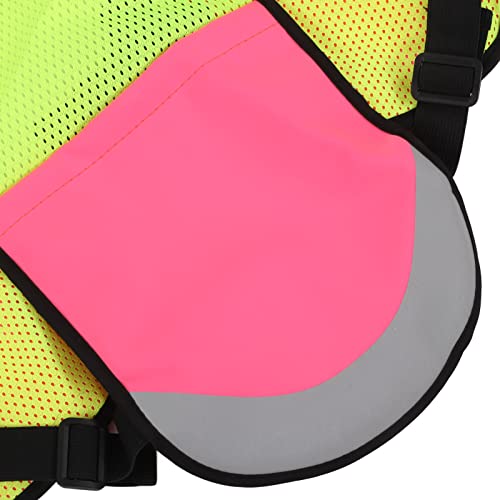Colete reflexivo esportivo, colete refletor noturno multifuncional pequeno com zíper de bolso com ma
