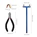 DEERACE Bow String Nocking Points Set – T Square Ruler with Plier for Recurve and Compound Bowstring Accessories (A Set, Blue)