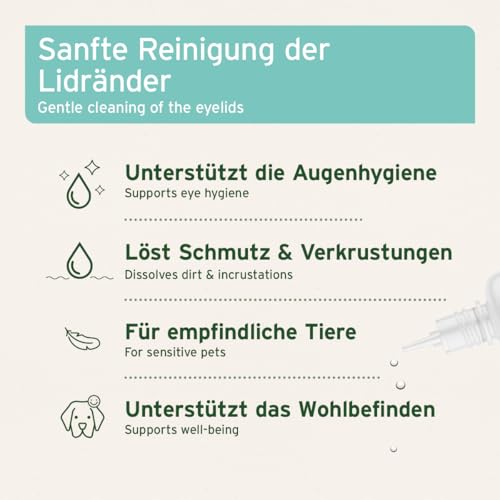 AniForte Sanfte Augenpflege 30ml - Augenreiniger für Hunde, Katzen & Kleintiere mit Augentrost, Augentropfen auf natürlicher Basis für das Augenumfeld