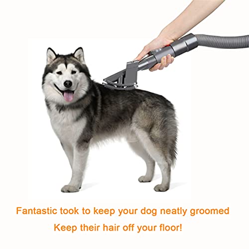 EID Pet Vacuum Attachment for Dyson, 3PCs Grooming Tool with Extended Vacuum Hose & Trigger Lock, Compatible with Dyson… - Image 5