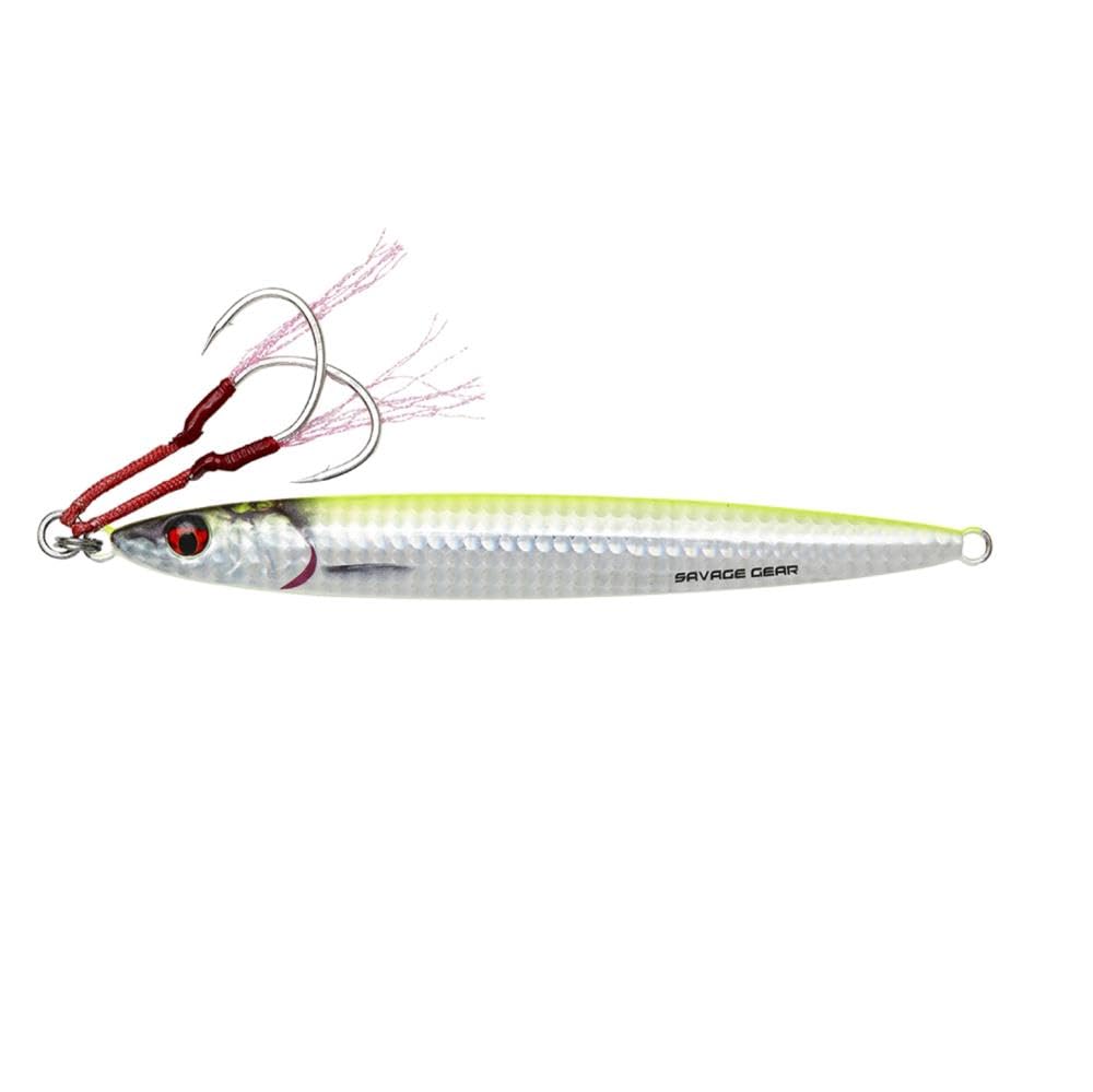 Savage Gear Esche 3D Slim Jig Minnow Fast Sinking 40 g fino a 100 g Speed-Jig Pilker Speed-Pilker (40 g, colore giallo brillante)