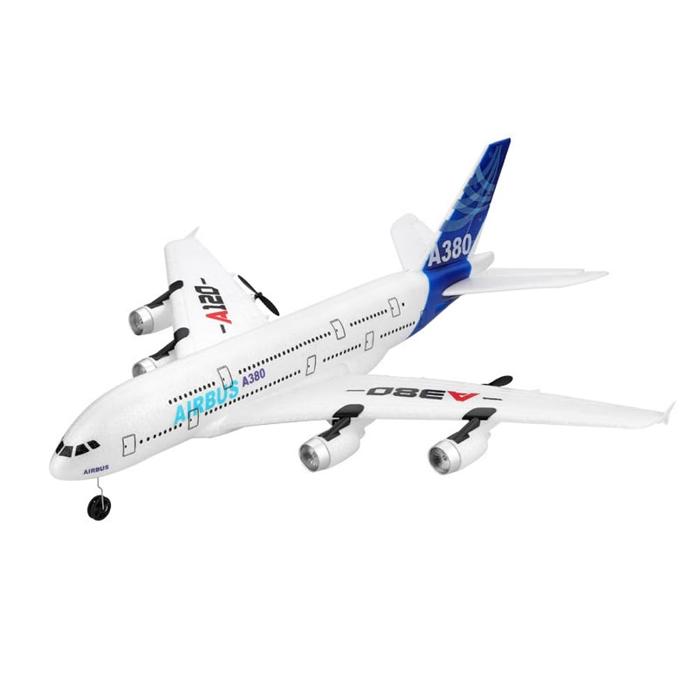 El Modelo RC del Avión de Pasajeros A380 A Control Remoto Incorpora Materiales de Espuma y un Excelente Rendimiento Anticaídas.