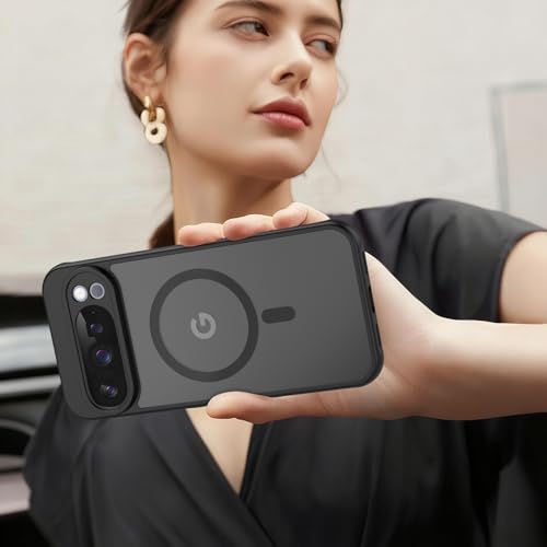 Image of Tobfit Magnetic Case for Google Pixel 10 Pro XL Phone Case, Soft-Touch, Shockproof, DustProof, Full Body Translucent Matte Back