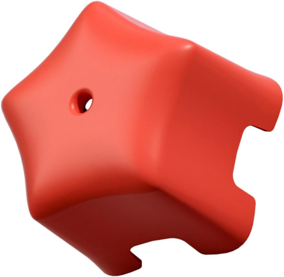 Bathroom Footstool for Boy Girl Non-Slip Sea-Star Shape Stool Lightweight Stackable Plastic Step Stool for Home Use for Potty Training and Bathing Small Red