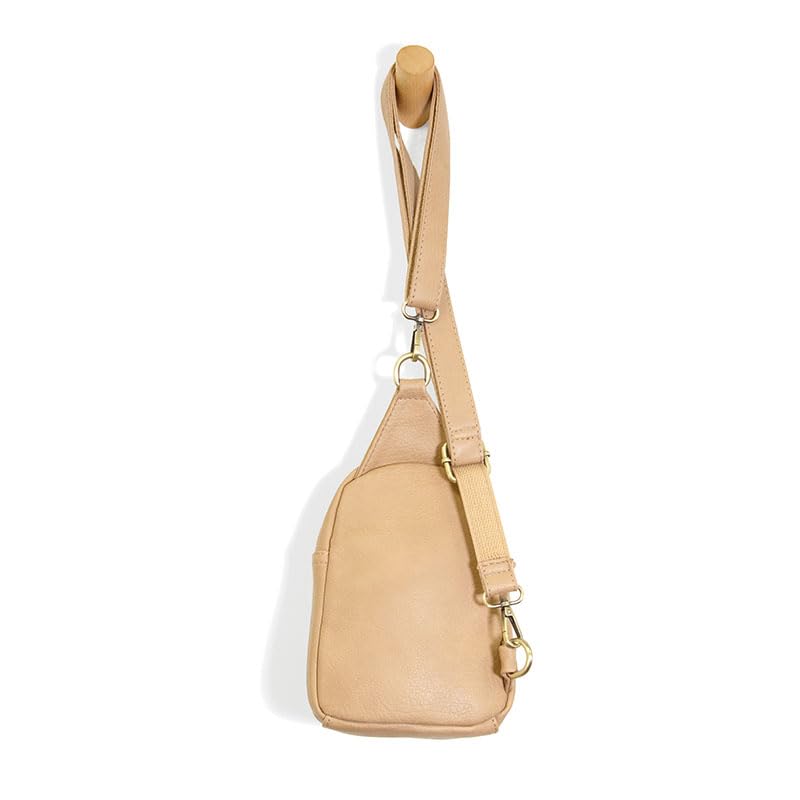 Image of Joy Susan Skyler Sling Bag: Vegan Leather, Zippered Closure, Brass Plated Hardware