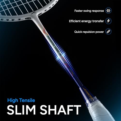 HUNDRED Store HUNDRED Graphite Powertek 1000 Jr Badminton Racket 90g - Image 5