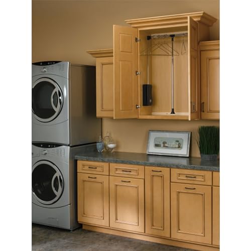 Image of Rev-A-Shelf 21.5-26 inch Pull Down Adjustable Closet Rod w /Telescoping Handle