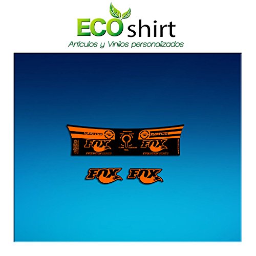 Ecoshirt 4Z-KZKR-L2M5 Aufkleber Sticker Shock Fox Float CTD Evolution Series Am197 Aufkleber Decals Autocollants Stoßdämpfer Orange