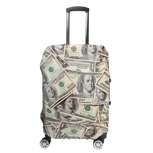 Hundred Dollar Bills Luggage Cover Suitcase Cover Protector Anti-scratch Travel Suitcase Wrap for Unisex M