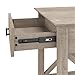 Bush Furniture Key West Console Table with Drawers and Shelves in Washed Gray