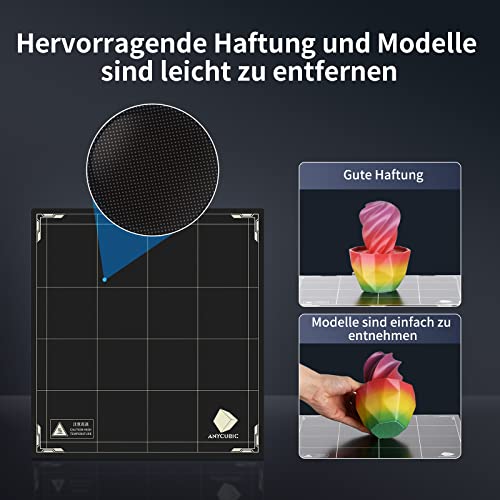 Anycubic Kobra Max 3D-Drucker,Intelligenter FDM 3D Drucker mit Automatischer Nivellierung, Riesiger Druckgröße von 400 x 400 x 450 mm,Doppelschraubenmotor,Karborundglas-Bauplatte,Großem Touchscreen - 5