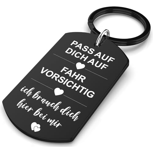 Allpeak Geschenke für Männer Vatertagsgeschenk für Papa - Schlüsselanhänger Auto Geburtstagsgeschenk für Männer, Glücksbringer Jahrestag Geschenk für Ihn, Partner Geschenke Kleine Papa Geschenk