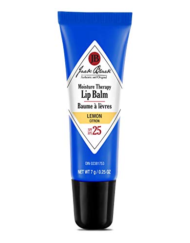 Jack Black Moisture Therapy Lip Balm SPF 25, Lemon , 7 g (Pack of 1)