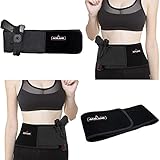 Acelane Belly Band Holster for Concealed Carry Abdominal Band Gun Holster for Men & Women Right Handed + Left Handed