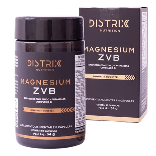 Magnésio com Zinco e Complexo B – Magnesium ZVB Distrix Nutrition...