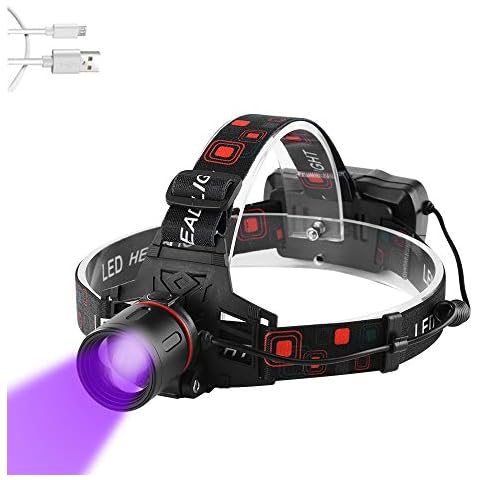 PROFORUS UV Headlamp with White and UV Light Cover