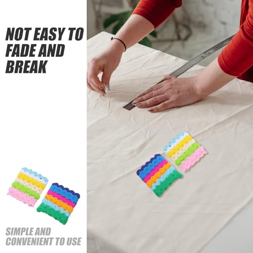 exceart 2 ric rac ribbon roll 8mm rick rack trim braid woven trim ribbon tape for sewing wrapping crafting wedding baby shower party sewing rick rack decoration ric rac 6 yards