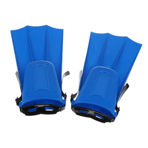 ELAYARD Aletas Cortas de Goma para Adultos Unisex Ergonómicas y Duraderas para Entrenamiento de Natación y Buceo Color Azul Equipo Esencial para Nadar y Practicar Snorkel