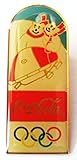 olympic pins 2018 canada Pin 48 x 20 mm Coca Cola - Olympische Spiele - Bob Fahren - Pin 48 x 20 mm