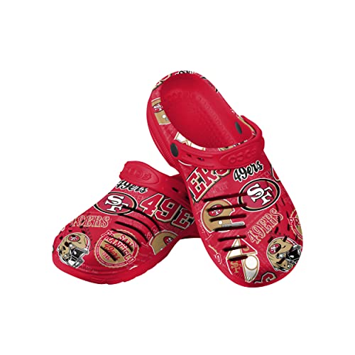Image of FOCO Arizona Cardinals NFL Mens Historic Print Clog with Strap