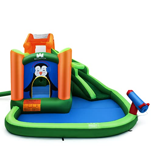 GYMAX Castello Gonfiabile per Bambini 3-10 Anni, 370 x 300 x 190 cm (Modello 2)