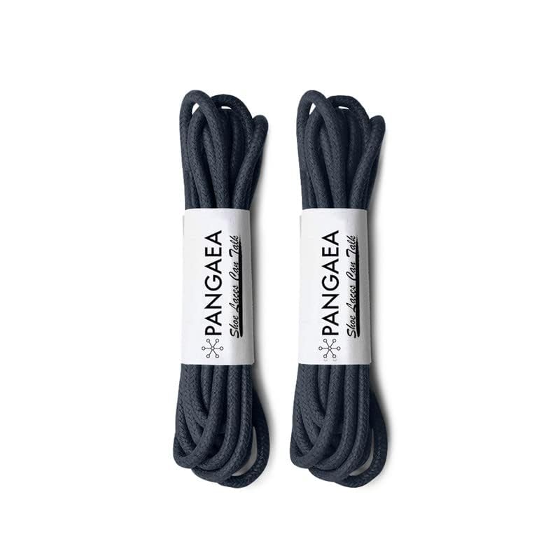 Image of [4 Laces] 2-Pair Pack Waxed Round Oxford Shoe Laces for Dress Shoes Chukka 3 /32Inch Thin
