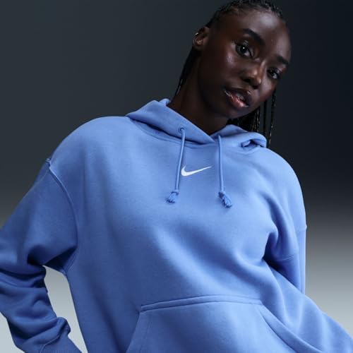 Nike Sportswear Phoenix Fleece Women's Oversized Pullover Hoodie (DQ5860-494, Royal Pulse/Sail)4