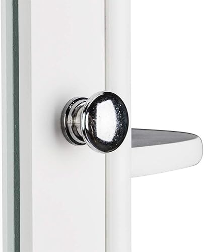 Miniatura 9 de Armario de baño colgante montado en la pared con espejo botiquines para baño con estante ajustable y 3 compartimentos abiertos armarios de pared