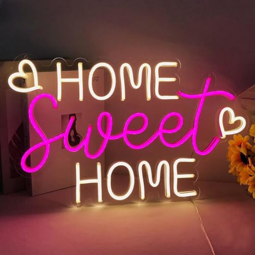 Image of LED Neon Sign Night Light for Wall Party Decor Bedroom Room Bar Wedding Home Birthday Art Decoration Christmas with USB Chain Light modulator 5v 16.5 inch*9.1 inch