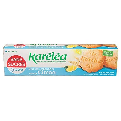 Karelea Galletas Craquants Sabor Limón – Sin Azúcar – 132 G