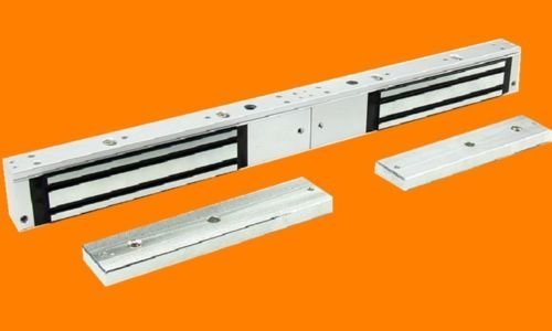 Cerradura magnética doble de 280kg para puertas de madera visible 2