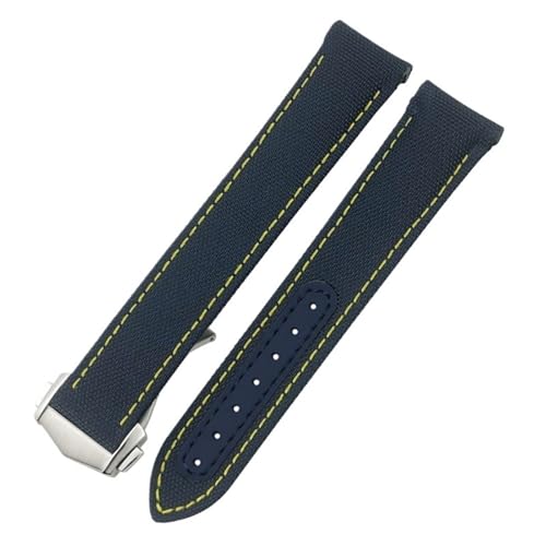 Bracelet montre 20mm cuir nylon incurvé résoud l'usure Seamaster GMT