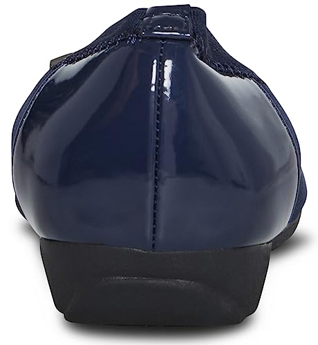 Image of Anne Klein Uplift Flats for Women - Textile Upper and Lining - Stretch Collar - 90 Flexibility - Square Cap Toe