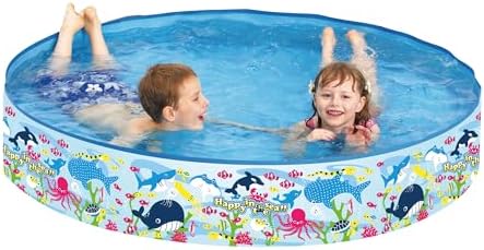 Splosh 4ft Kids Paddling Pool - Easy Setup Pool With Rigid Sides (No Inflating) - Outdoor Kids Swimming Pool - Kids Paddling Pools For Garden - Size 1.2m x 25cm - View 3