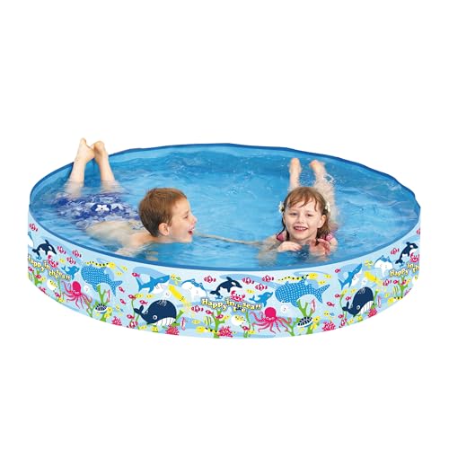 Splosh 4ft Kids Paddling Pool - Easy Setup Pool With Rigid Sides