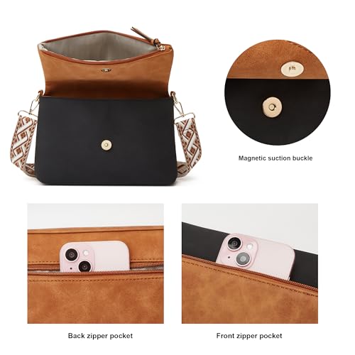 Image of Crossbody Purse for Women Small Crossbody Bags Trendy Vegan Leather with Adjustable Shoulder Straps Gift for Mother Wife Mom
