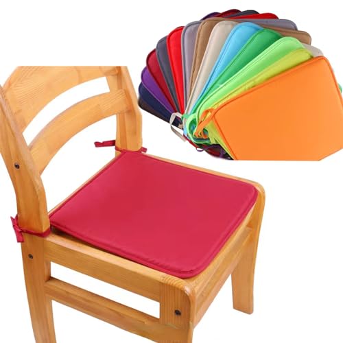 Colorful Indoor/Outdoor Chair Pads Seat Cushions with Ties, Garden Patio Home Cushions - 40x40x1.8cm, Furniture Cushion Cover, Seat Garden Pads Kitchen Dining Living Room Patio Office Lawn (12#)
