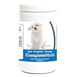A COMPLETE CANINE SUPPLEMENT - A multivitamin (Vitamins A, B, C, D, E, K & other minerals) PLUS Essential Fatty-Acids for Skin & Coat Support, Glucosamine for Hip & Joint Support AND Probiotics to promote the absorbtion of nutrients for Digestion and...