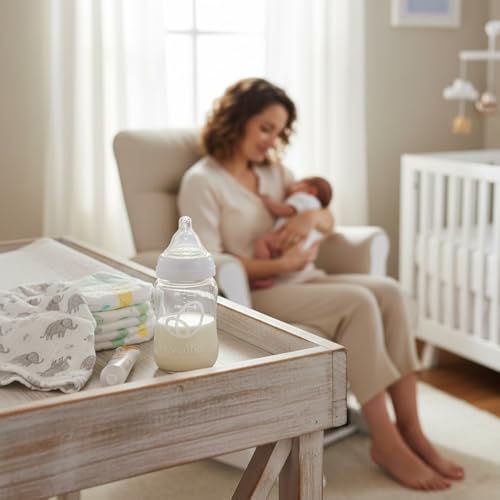 Evenflo Balance+ Glass Wide Neck Baby Bottles, Clear, 6 fl oz, 6 Pack - image 5