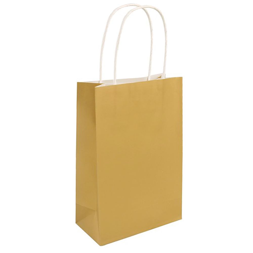 That's Crackers! Gold | 6 Pack | Paper Party Bags with Paper Handles | Recyclable | 21x14x7cm