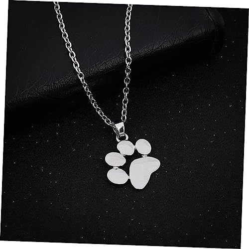 Collier chien médaillon pattes pendentif doré pour petit toutou chic - 6