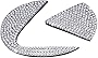 AEEIX Bling Steering Wheel Logo Caps Compatible with Lexus, DIY Diamond Crystal Emblem Accessories Interior Decorations for Women, Fit for Lexus ES NX RX IS CT LX GS RC GS-F RC-F(Large)