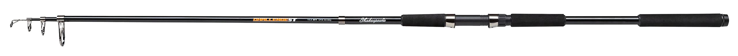 Shakespeare Challenge ST Spinning Rod - Lightweight Carbon Construction, Durable, Sensitive Tip, Modern EVA Handle, Comfortable Grip, Freshwater & Saltwater Fishing Rod - 7ft, 10-25g