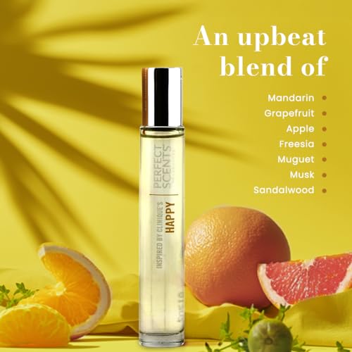 Image of Perfect Scents, Inspired by Clinique's Happy, Rollerball, Women's Eau de Toilette, Vegan, Paraben Free, Phthalate Free, Never Tested on Animals, 0.34 Fl Oz