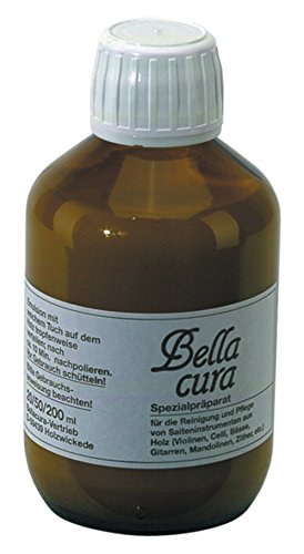 Bellacura Reinigungsmittel Standard, Pflegemittel für glanzlackierte Saiteninstrumente, 200 ml Flasche