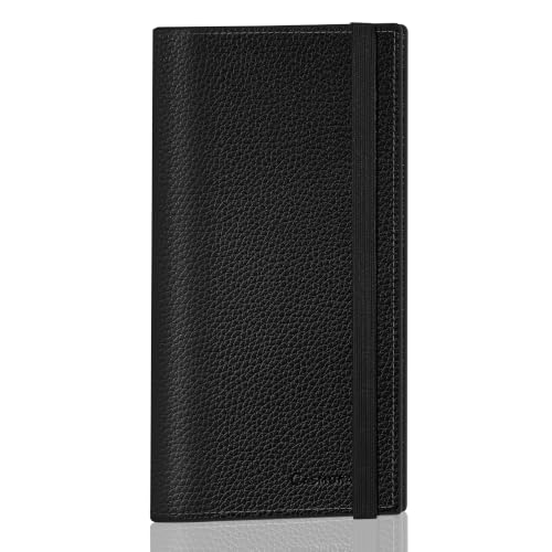 CASMONAL Checkbook Cover for Women and Men, Check Book Holder for Personal